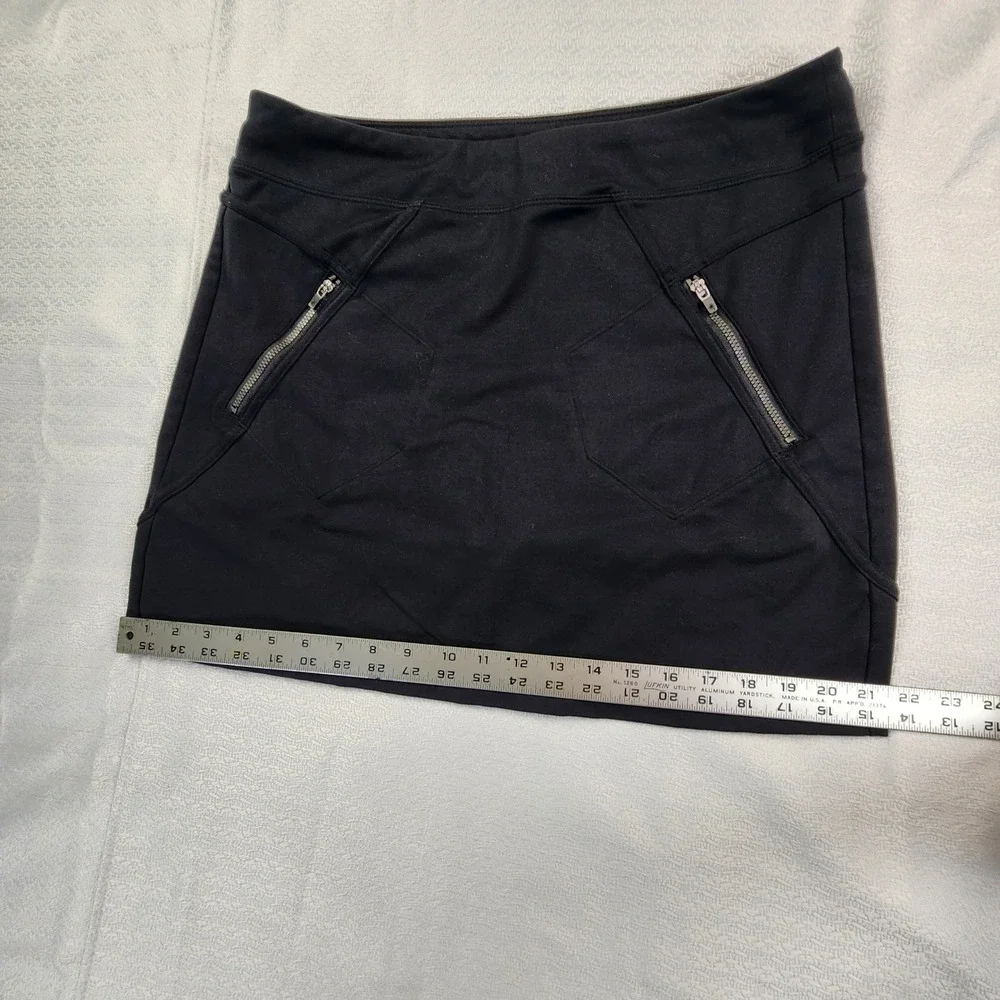 Athleta Black Active Skort Women Medium Athletic Tennis Golf Running Gym Skirt - Picture 11 of 12